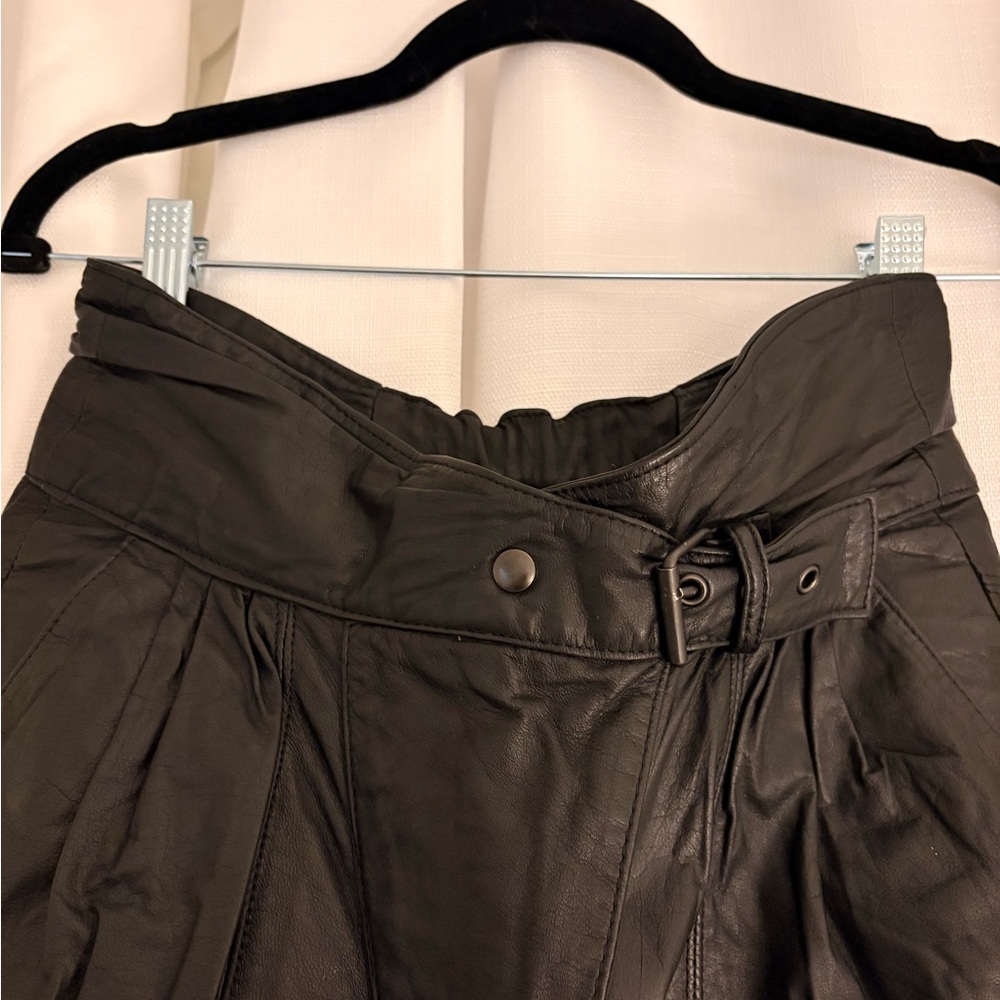 Vintage Women's Straight Leg Leather Pants